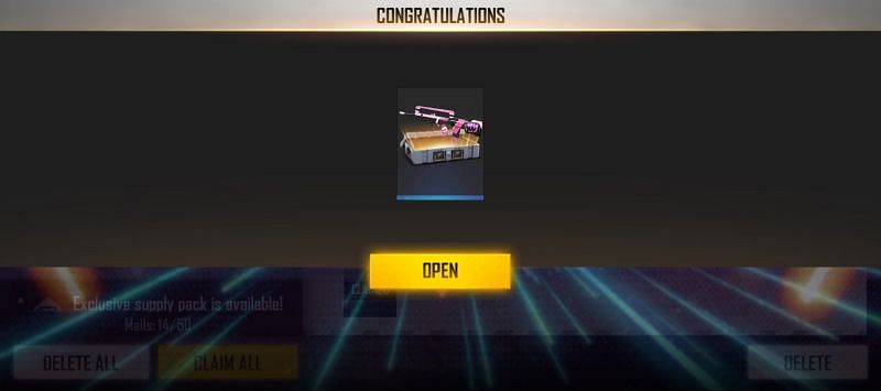 The reward can be collected from the in-game mail section.